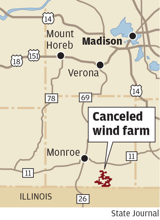 Site of canceled wind farm